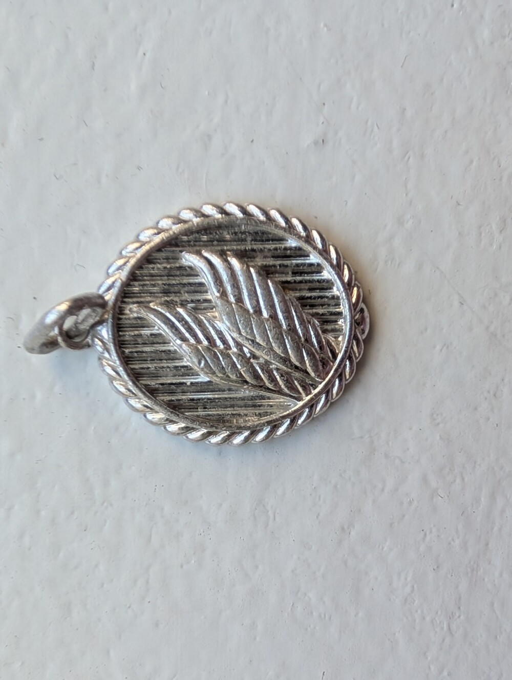 MEJURI Sterling Silver Wing Medallion Charm Pendant